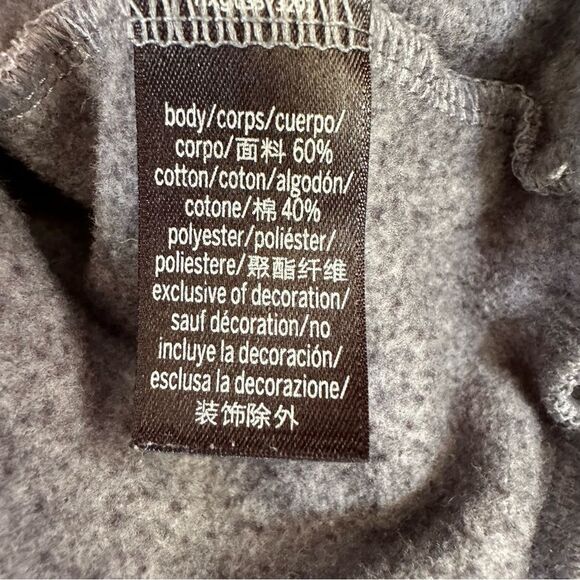 Victoria’s Secret Sport Quarter Zip Logo Sweatshirt Women’s Medium Gray - Picture 6 of 9